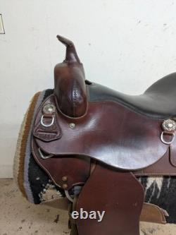 2-1407 16 inch Used Courts Saddlery Western Trail Saddle 97001B