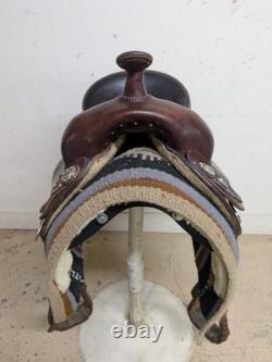 2-1407 16 inch Used Courts Saddlery Western Trail Saddle 97001B