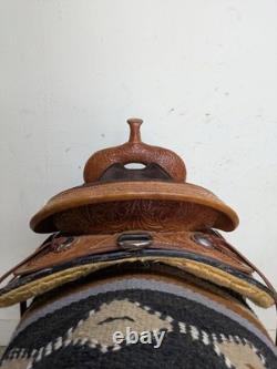 2-1415 15 inch Used Circle Y High Horse Western Oyster Creek Trail Saddle X-Wide