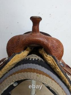 2-1415 15 inch Used Circle Y High Horse Western Oyster Creek Trail Saddle X-Wide