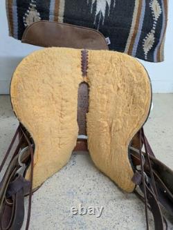 2-1415 15 inch Used Circle Y High Horse Western Oyster Creek Trail Saddle X-Wide