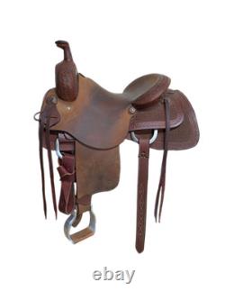 2-1417 15 inch Used HR Saddlery Western Ranch Cutting Saddle
