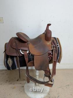 2-1417 15 inch Used HR Saddlery Western Ranch Cutting Saddle