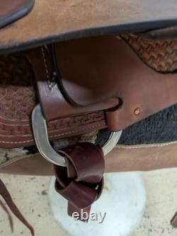 2-1417 15 inch Used HR Saddlery Western Ranch Cutting Saddle
