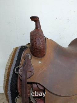 2-1417 15 inch Used HR Saddlery Western Ranch Cutting Saddle