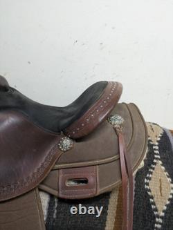 2-1421 15 Used Circle Y High Horse Western Willow Springs Trail Saddle X-Wide