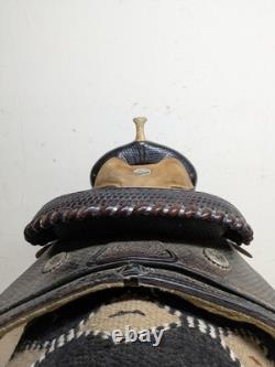 2-1424 15.5 inch Used Billy Cook Western Reining Saddle #1605