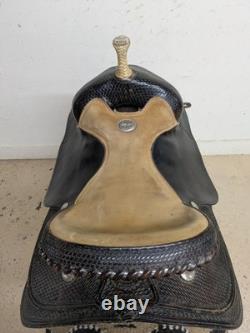 2-1424 15.5 inch Used Billy Cook Western Reining Saddle #1605