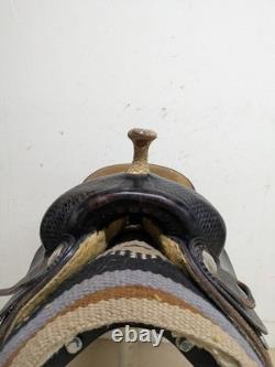 2-1424 15.5 inch Used Billy Cook Western Reining Saddle #1605