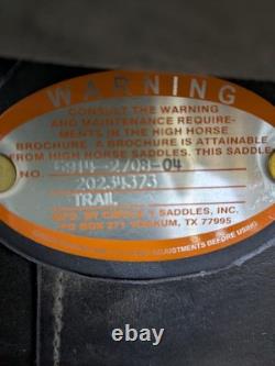 2-1431 17 inch Used Circle Y High Horse Western Daisetta Trail Saddle Reg. Tree