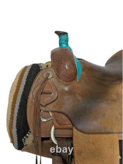 2-1475 14 inch Used Jeff Smith Cowboy Collection Western Team Roping Saddle