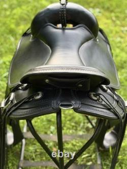 2024 Circle Y Omaha 16 Flex2 Trail Endurance Saddle-Hornless-Wide Tree-Black