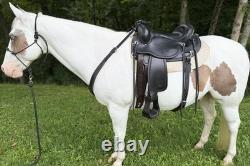 2024 Circle Y Omaha 16 Flex2 Trail Endurance Saddle-Hornless-Wide Tree-Black