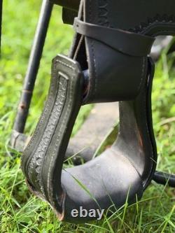 2024 Circle Y Omaha 16 Flex2 Trail Endurance Saddle-Hornless-Wide Tree-Black