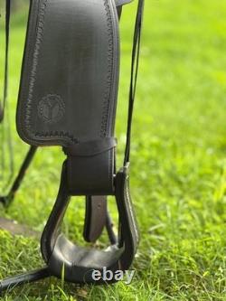 2024 Circle Y Omaha 16 Flex2 Trail Endurance Saddle-Hornless-Wide Tree-Black