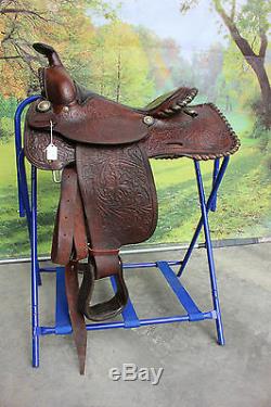 42-36 Pre-owned 15 Jesse Toney leather ranch western saddle nice qualitty