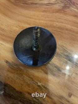 6 Salinas Iron Conchos Saddle Screw Back Sterling Silver Hansen Western Set