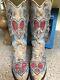 7.5 Corral 1976 Antique Saddle Blue Jean Wing Heart Womens Western Cowboy Boots