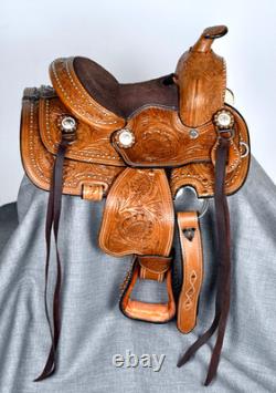 8 King Series Miniature Braden Trail Horse Saddle by Tough One KS-2638-33-8