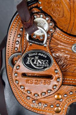 8 King Series Miniature Braden Trail Horse Saddle by Tough One KS-2638-33-8