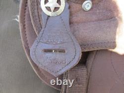 8'' tough 1 ks308 Toddler mini roughout leadline western saddle SQH BARS