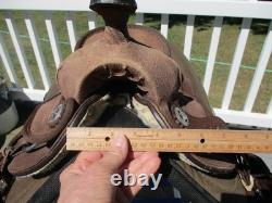 8'' tough 1 ks308 Toddler mini roughout leadline western saddle SQH BARS