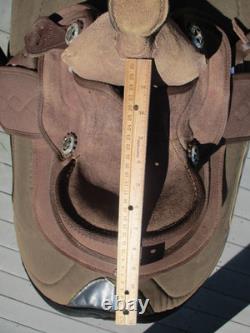 8'' tough 1 ks308 Toddler mini roughout leadline western saddle SQH BARS