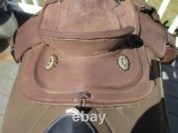 8'' tough 1 ks308 Toddler mini roughout leadline western saddle SQH BARS