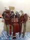 A Fork Premium Western Leather Wade Tree Roping Ranch Horse Saddles 10-18