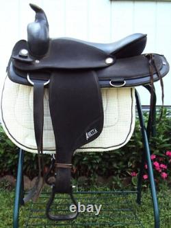 ABETTA Western Show Saddle 16.5 SILVER/Padded Seat GREAT