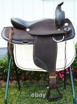 ABETTA Western Show Saddle 16.5 SILVER/Padded Seat GREAT