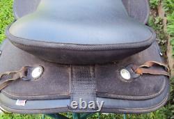 ABETTA Western Show Saddle 16.5 SILVER/Padded Seat GREAT