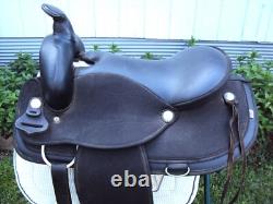 ABETTA Western Show Saddle 16.5 SILVER/Padded Seat GREAT