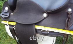 ABETTA Western Show Saddle 16.5 SILVER/Padded Seat GREAT