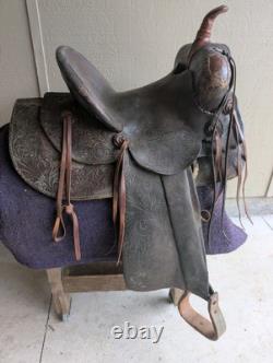AL FURSTNOW Western High Back Saddle Vintage Collectable