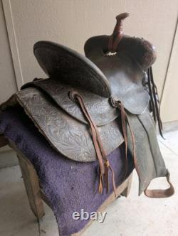 AL FURSTNOW Western High Back Saddle Vintage Collectable