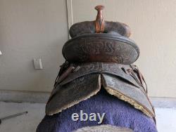 AL FURSTNOW Western High Back Saddle Vintage Collectable