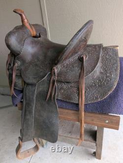 AL FURSTNOW Western High Back Saddle Vintage Collectable