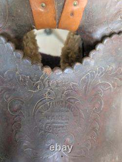 AL FURSTNOW Western High Back Saddle Vintage Collectable