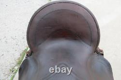 ANTIQUE saddle collectible Cowboy western High back Marks Bros Saddlery Omaha NE
