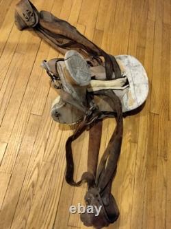AUTHENTIC ANTIQUE 1800s MEXICAN MONTURA WORKING SADDLE VAQUERO RANCH SADDLE AUTHENTIC ANTIQUE 1800s MEXICAN MONTURA WORKING SADDLE VAQUERO RANCH SADDLE