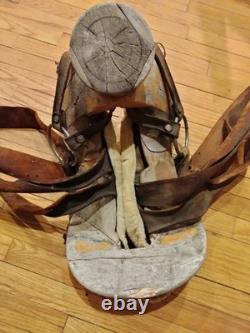 AUTHENTIC ANTIQUE 1800s MEXICAN MONTURA WORKING SADDLE VAQUERO RANCH SADDLE