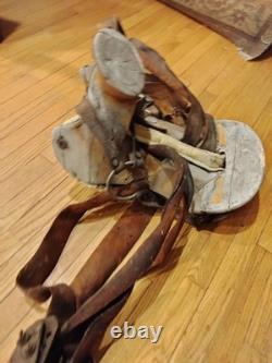 AUTHENTIC ANTIQUE 1800s MEXICAN MONTURA WORKING SADDLE VAQUERO RANCH SADDLE