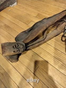 AUTHENTIC ANTIQUE 1800s MEXICAN MONTURA WORKING SADDLE VAQUERO RANCH SADDLE