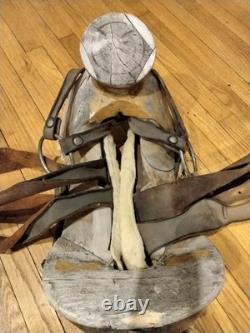 AUTHENTIC ANTIQUE 1800s MEXICAN MONTURA WORKING SADDLE VAQUERO RANCH SADDLE