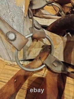 AUTHENTIC ANTIQUE 1800s MEXICAN MONTURA WORKING SADDLE VAQUERO RANCH SADDLE