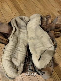 AUTHENTIC ANTIQUE 1800s MEXICAN MONTURA WORKING SADDLE VAQUERO RANCH SADDLE