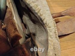 AUTHENTIC ANTIQUE 1800s MEXICAN MONTURA WORKING SADDLE VAQUERO RANCH SADDLE