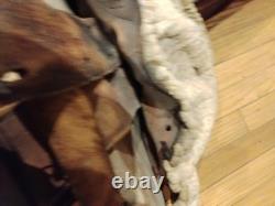 AUTHENTIC ANTIQUE 1800s MEXICAN MONTURA WORKING SADDLE VAQUERO RANCH SADDLE