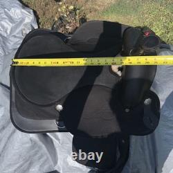 Abetta AirLite Western Trail Endurance Saddle 16 Seat 7 Gullet Wide Tree